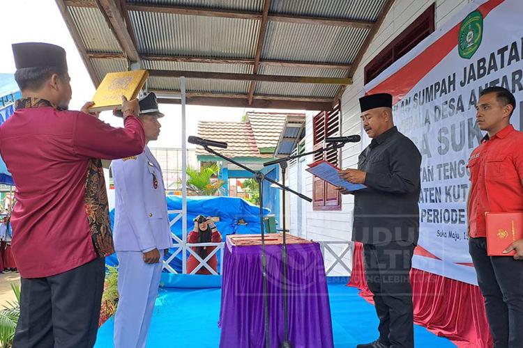 Kuswara Resmi Jabat Kepala Desa Suka Maju Tenggarong Seberang